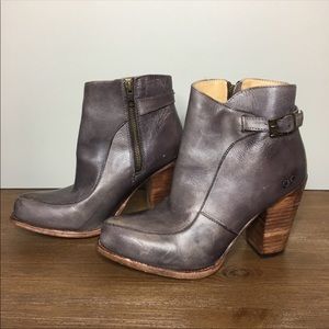 Bed Stu Isla Distressed Leather Booties